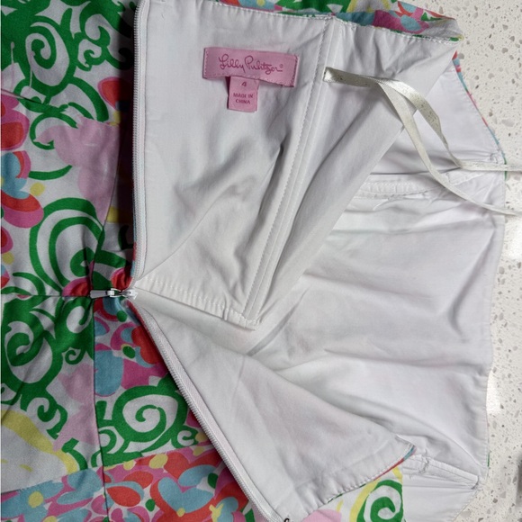 Lilly Pulitzer Strapless Dress in Pink and Green Floral - Picture 9 of 11